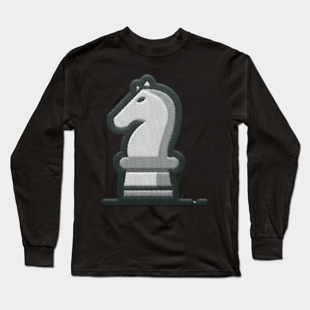 Chess Horse Long Sleeve T-Shirt by aaallsmiles